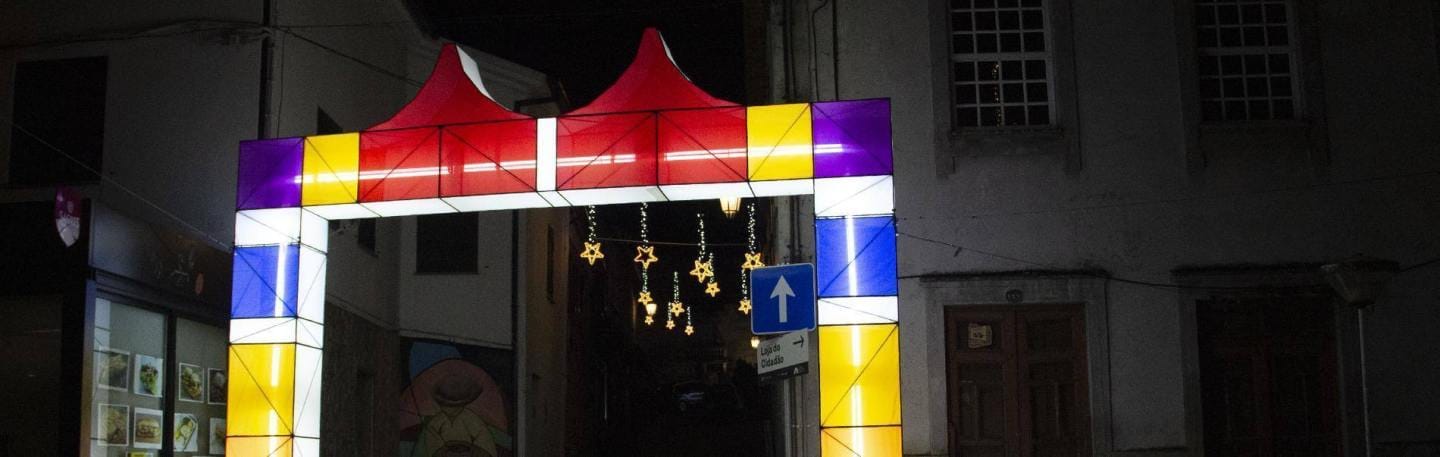 Inauguração percurso de luz