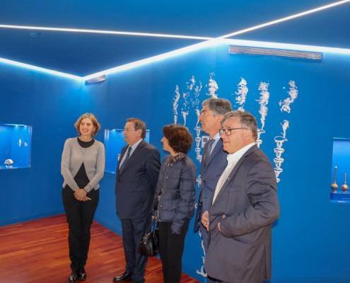 O Presidente da Câmara Municipal de Belmonte, Dr. António Rocha, a Senhora Secretária de Estado do Turismo, Eng. Rita Marques,o Presidente do Turismo Centro de Portugal, Dr. Pedro Machado e o Presidente das Aldeias Históricas de Portugal, Eng. António Robalo — ampliar imagem