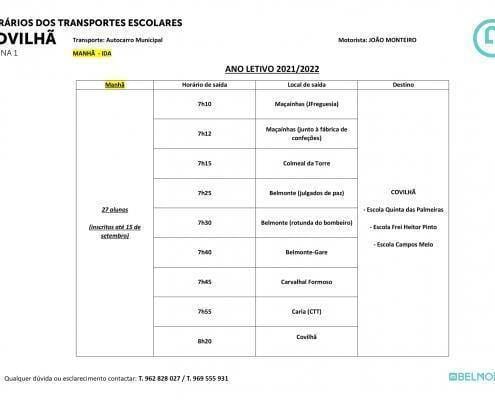 Horários Transportes Escolares Covilha 1 Novo — ampliar imagem