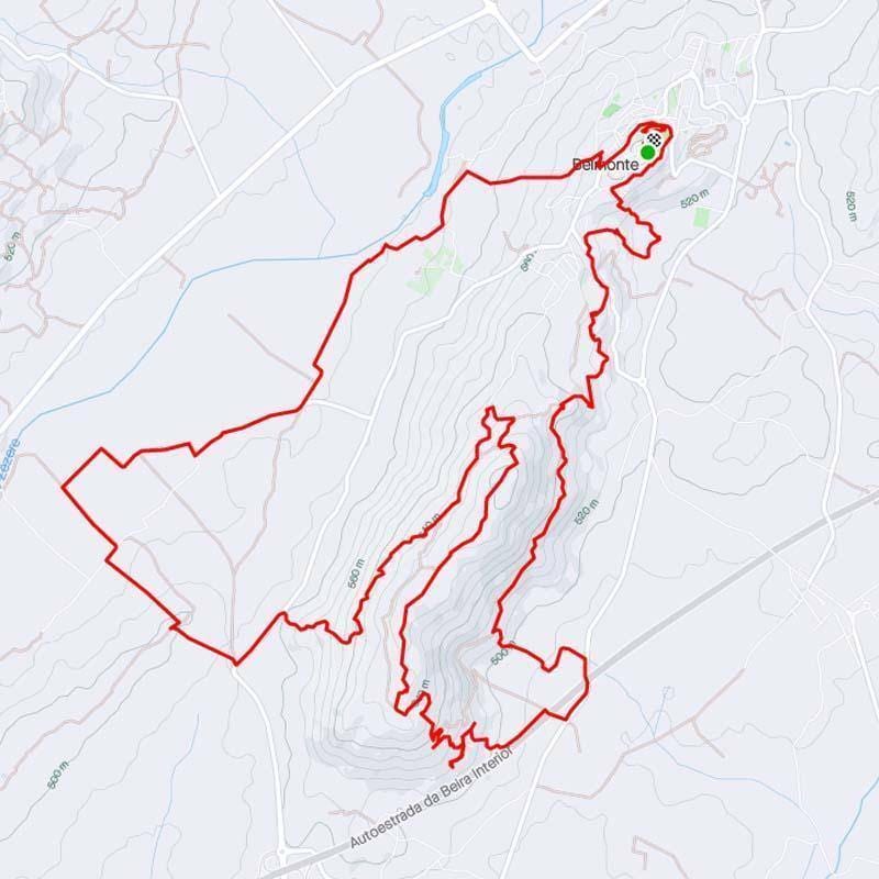 Mapa Trail Curto