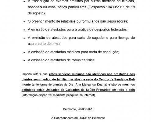 Aviso Aos Utentes Inscritos No Polo De Saúde De Caria Página 3 — ampliar imagem