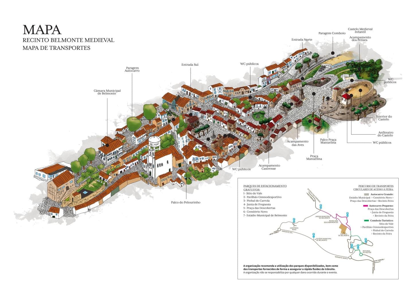 Mapa Oficial Belmonte Medieval 2023 — ampliar imagem