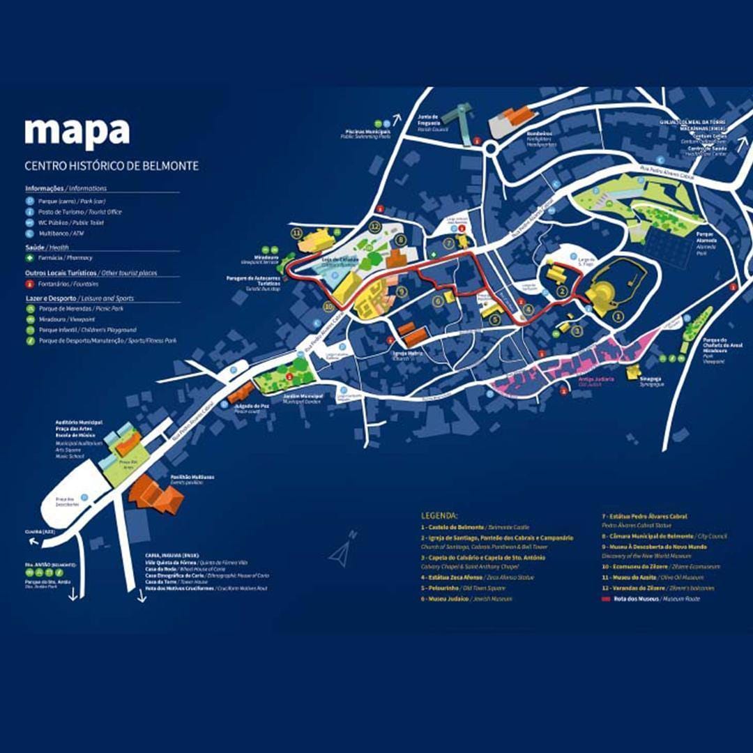Mapa De Bolso Belmonte — ampliar imagem