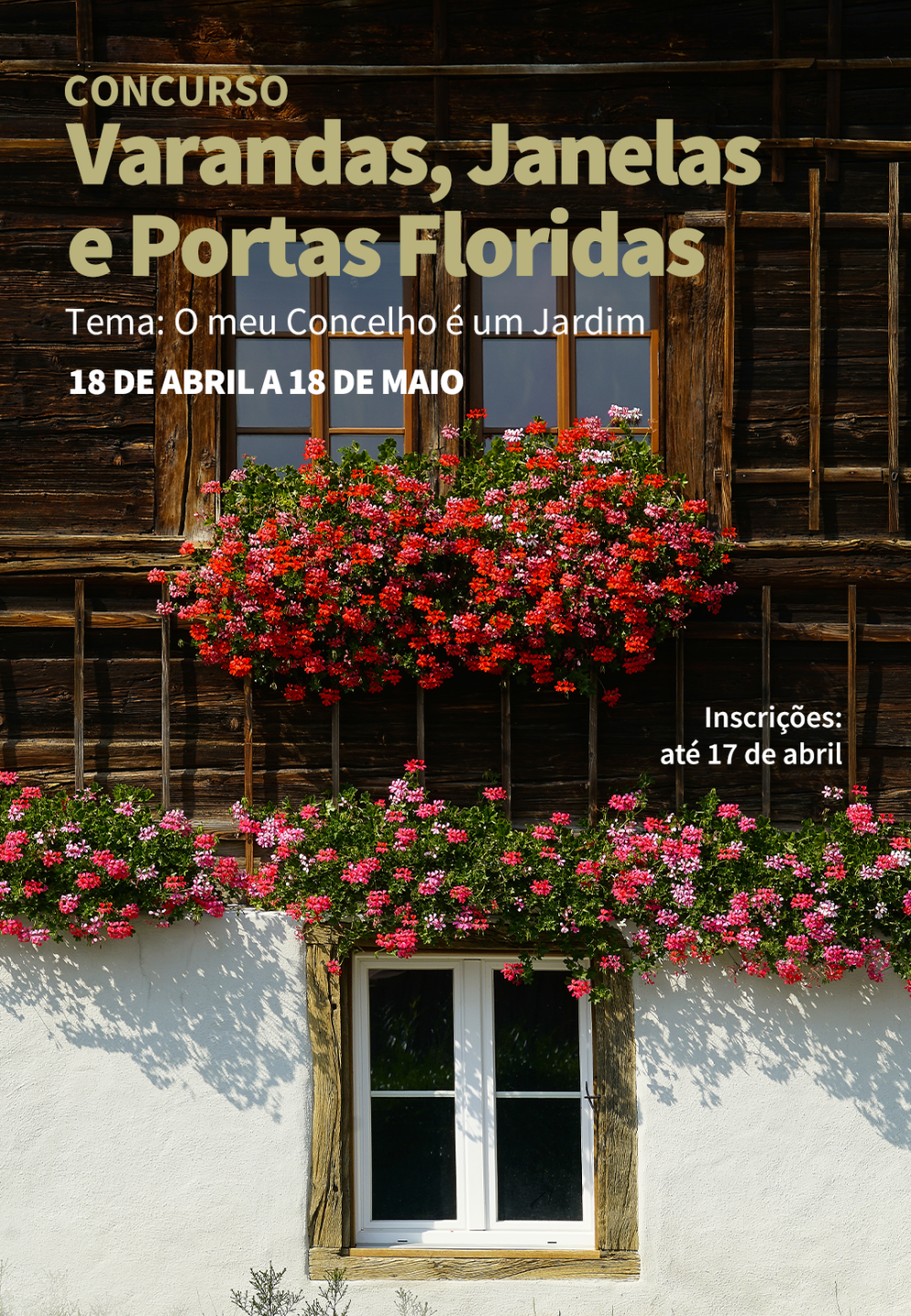Concurso Varandas, Janelas E Portas Floridas 2024 Header Mobile